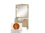 Mobili Rustici Palermo Mobile Bagno Legno con Marmo/Specchiera Rustico cod 7303
