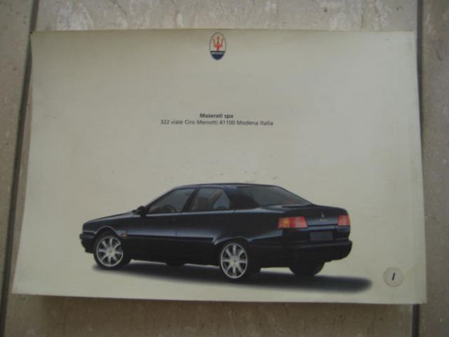 MASERATI QUATTROPORTE V6 V8 EVOLUZIONE LIBRETTO USO E MANUTENZIONE - Foto 7