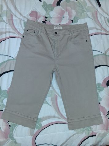 2 Pantaloni Mezza Stagione Capri Pinocchietti Cotone elasticizzati Taglia Comoda - Foto 7