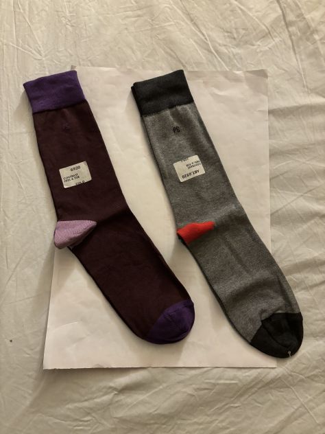 2 CALZE NUOVE DA UOMO IN COTONE FIRMATE ORIGINALI”PAUL SMITH”MADE IN ITALY - Foto 2