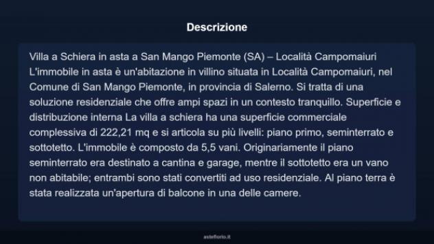 Immobile in asta di 222 m² in vendita a San Mango Piemonte - Foto 4