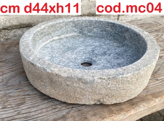 Lavabo lavandino ricavato dal disco macino antico - Foto 4