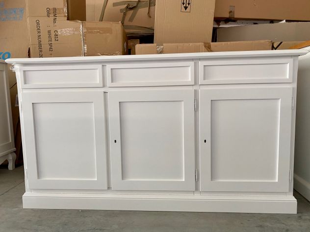 NUOVA CREDENZA DI VERO LEGNO CON 3 PORTE E 3 CASSETTI - Foto 2