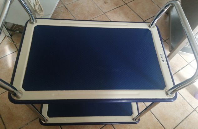 Carrello a 2 ripiani - Portata 120 kg - Manutan - usato - Foto 7