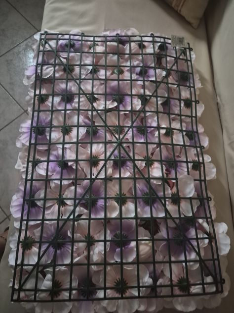 Rete con fiori sintetici - Foto 5