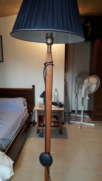 lampada da terra in Stile, blu bordato oro, - Foto 2