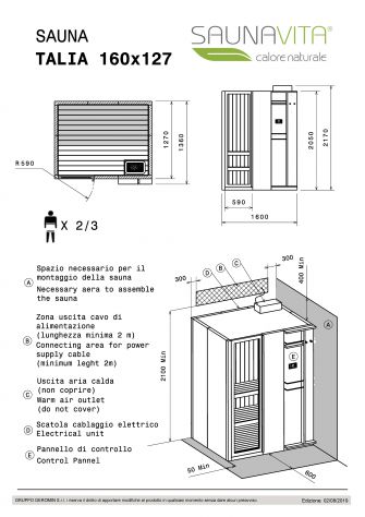 SAUNA FINLANDESE TALIA 160X127 HAFRO GEROMIN + IVA - Foto 6