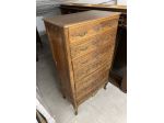 Cassettone vintage in legno massello 7 cassetti