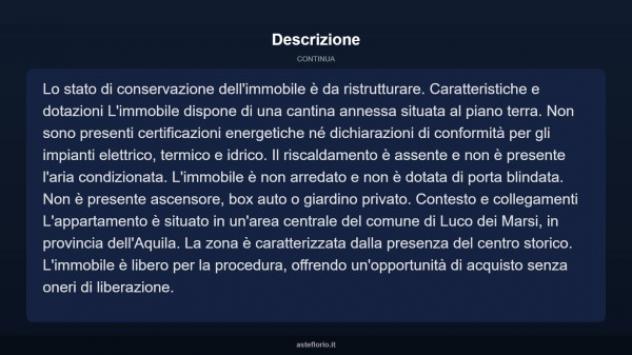 Immobile in asta di 80 m² in vendita a Luco dei Marsi - Foto 3
