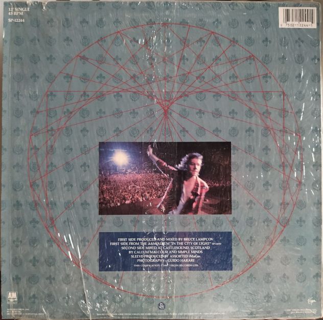 Simple Minds-Live-Promised You a Miracle-45rpm-1987-Virgin Recordes LTD - Foto 2