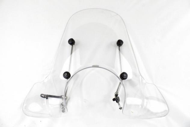 APRILIA SCARABEO 250 AP851981 PARABREZZA ALTO CON SUPPORTI 06 - 11 HIGH WINDSHIELD ACCESSORIO ORIGINALE CON LEGGERI GRAFFI - Foto 2
