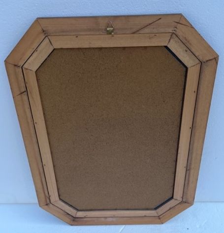 Specchio in legno con cornice ottagonale - Foto 3