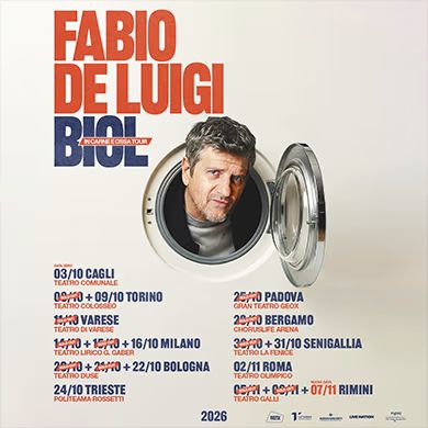 FABIO DE LUIGI - BIOL - In Carne e Ossa Tour spettacolo ChorusLife Arena Bergamo