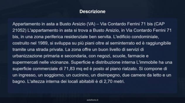 Immobile in asta di 71 m², box auto in vendita a Busto Arsizio - Foto 13