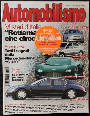 Rivista Automobilismo 05/99 MercedesToyotaSaab