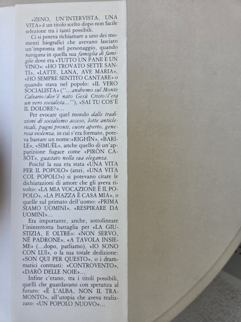 Libro "Zeno - un'intervista, una vita", autobiografia di don Zeno Santini - Foto 7