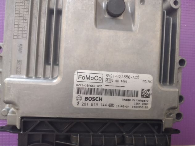 CENTRALINA MOTORE 0281019144 FORD FIESTA 1.4 52KW DIESEL 2009-2012 KVJA Ecu c - Foto 3