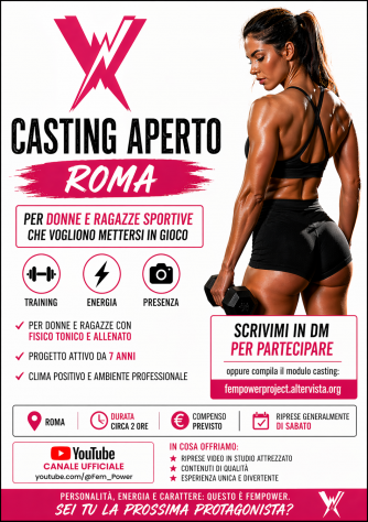 CASTING VIDEO – FEMPOWER PROJECT – ROMA
