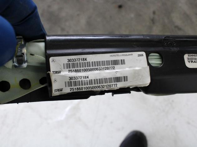 2518601005 AIRBAG LATERALE A TENDINA LATO DESTRO MERCEDES CLASSE R 320 W251 3.0 D 4X4 165KW AUT 5P (2007) RICAMBIO USATO - Foto 5