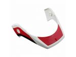 Frontino casco epoca bianco e rosso