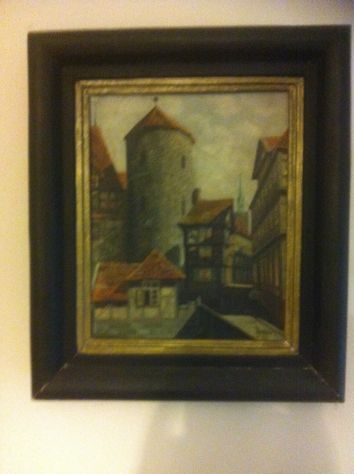 Quadro olio su tavola legno. - Foto 2