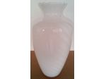 Vaso Anfora in Vetro Bianco Satinato con venature più chiare Realizzato Murano