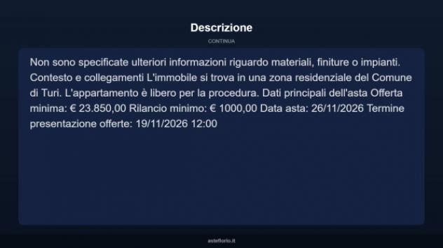 Immobile in asta di 136 m² con più di 5 locali e box auto in vendita a Turi - Foto 5