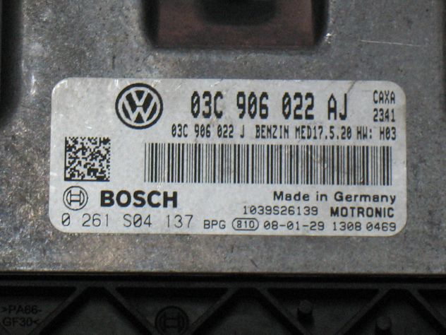 0261S04137 ECU VW PASSAT LEON 1.4 TSI 0261S04137 03C906022AJ MED17.5.20 - Foto 2