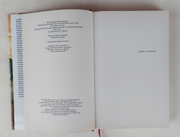 Il giglio sulla pelle di Rosemary Rogers 1°Ed.Euroclub, 1993 come nuovo - Foto 3