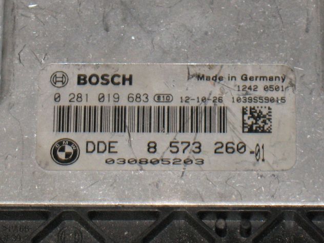 0281019683 ECU BMW F20 F21 EDC17C50-4.58 DDE8573260 8573260 1039S59015 - Foto 2