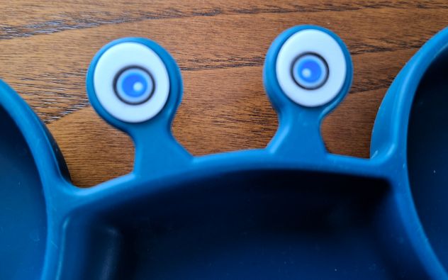 Piatto pappa blu + posate - Foto 3