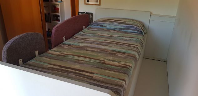 Letto a soppalco “slide” CLEVER melaminico lino - Foto 6
