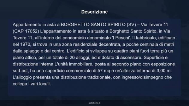 Immobile in asta di 57 m² in vendita a Borghetto Santo Spirito - Foto 12