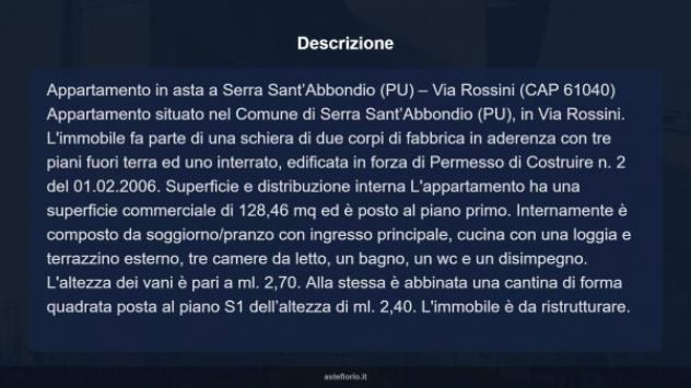 Immobile in asta di 128 m² con più di 5 locali in vendita a Serra Sant'Abbondio - Foto 10