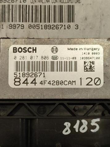 CENTRALINA MOTORE LANCIA Delta 4° Serie 51892671 0281017806 198A2000 diesel 1598 (11) - Foto 2