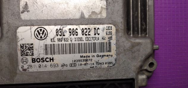 CENTRALINA MOTORE VOLKSWAGEN-VW 03L906022DC Bosch 0281014693 - Foto 3