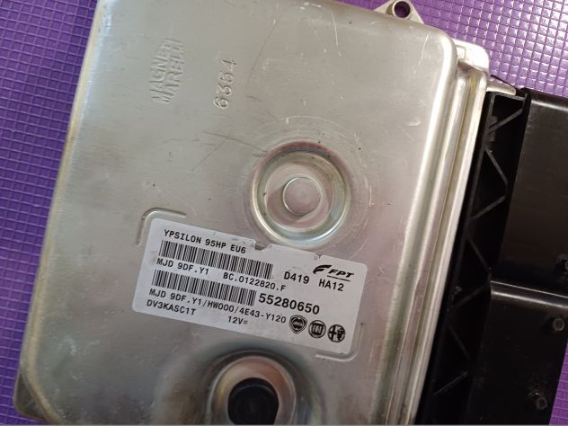 ECU LANCIA YPSILON 1.3 95HP EU6 55280650 MJD 9DF.Y1 HW000 ECU CENTRALINA LANCIA