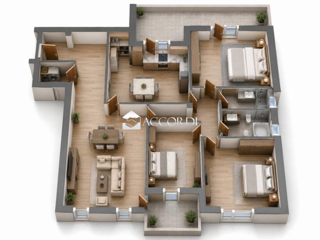 RIF.LLA22 - APPARTAMENTO ELEGANTE RISTRUTTURATO CON AMPIO TERRAZZO ABANO TERME - Foto 3