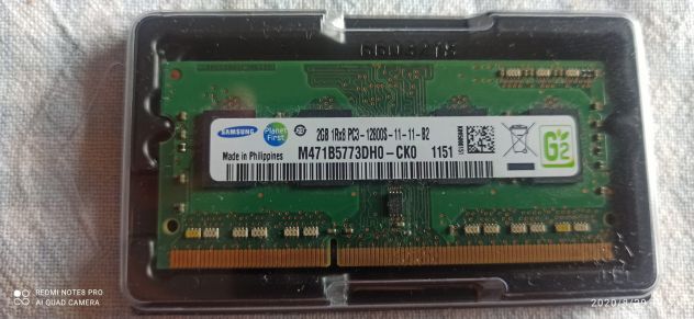 Ram so-dimm x Portatili 2GB PC3 12800S Samsung DDR3 - Foto 4