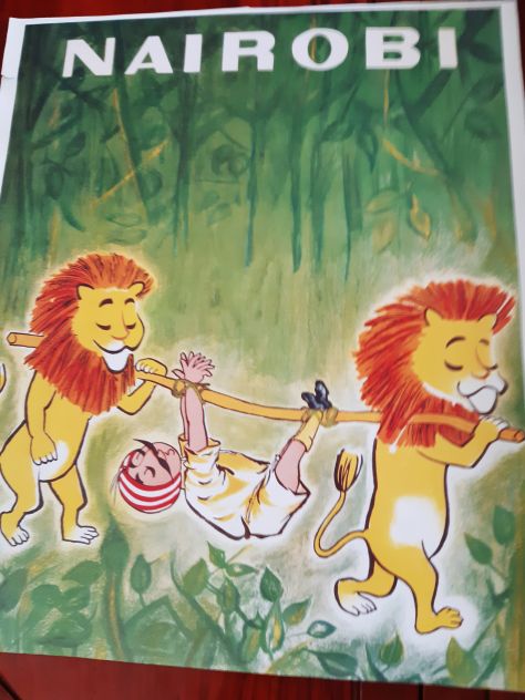 7 Worlds best airline poster Air India 1963 55x47 Formato verticale - Foto 2