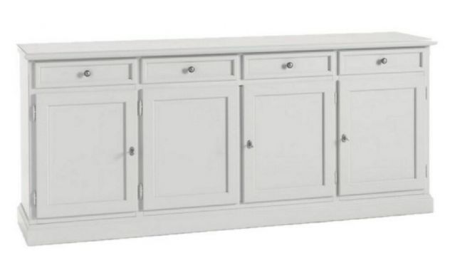 Credenze in Legno 4 Ante Nuove Color Laccato Bianco cod 68