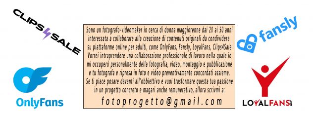 Modella per OnlyFans e altre piattaforme