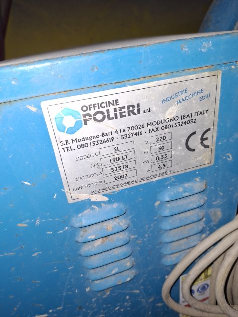 Betoniera usata Officine Polieri SL190 - Foto 2