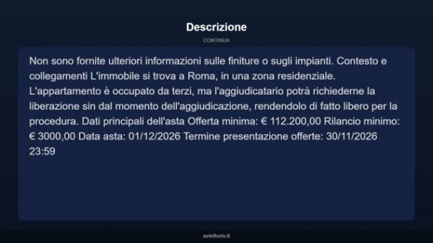 Immobile in asta di 82 m² in vendita a Roma - Foto 4