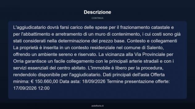 Immobile in asta di 429 m² con più di 5 locali e box auto in vendita a Salento - Foto 11