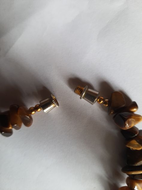 Collana di pietre marrone - Foto 3