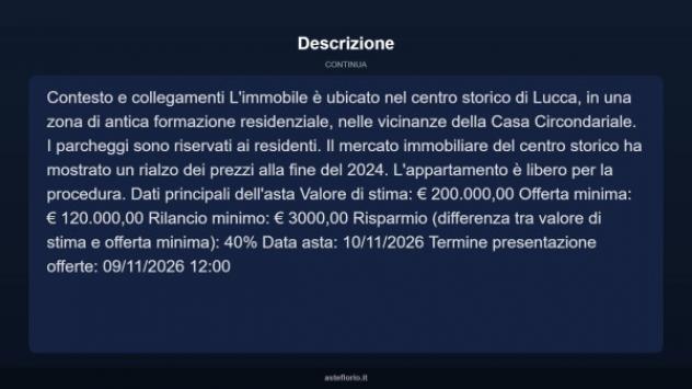 Immobile in asta di 128 m² con più di 5 locali in vendita a Lucca - Foto 13