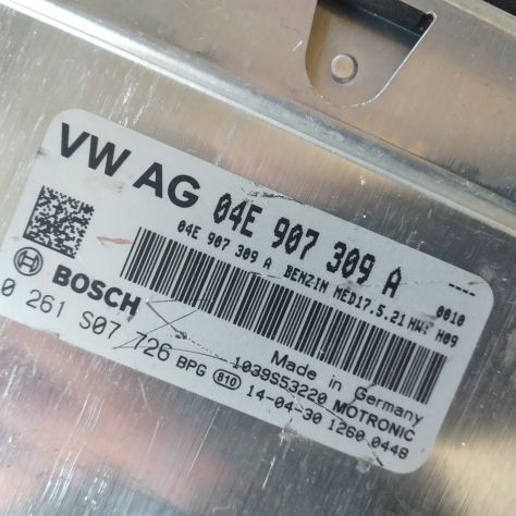 CENTRALINA MOTORE VW GOLF VII 1.2 1.4 0261S07726 04E907309A MED17.5.21 HW:H9 S - Foto 5