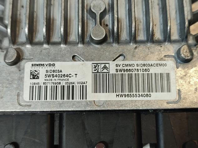 CENTRALINA MOTORE PEUGEOT 407 Berlina SW9660781080 5WS40264C DW10BTED4 diesel 1997 (04) - Foto 2