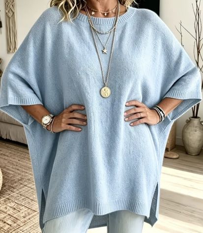 Maglione azzurro morbidissimo - Foto 5